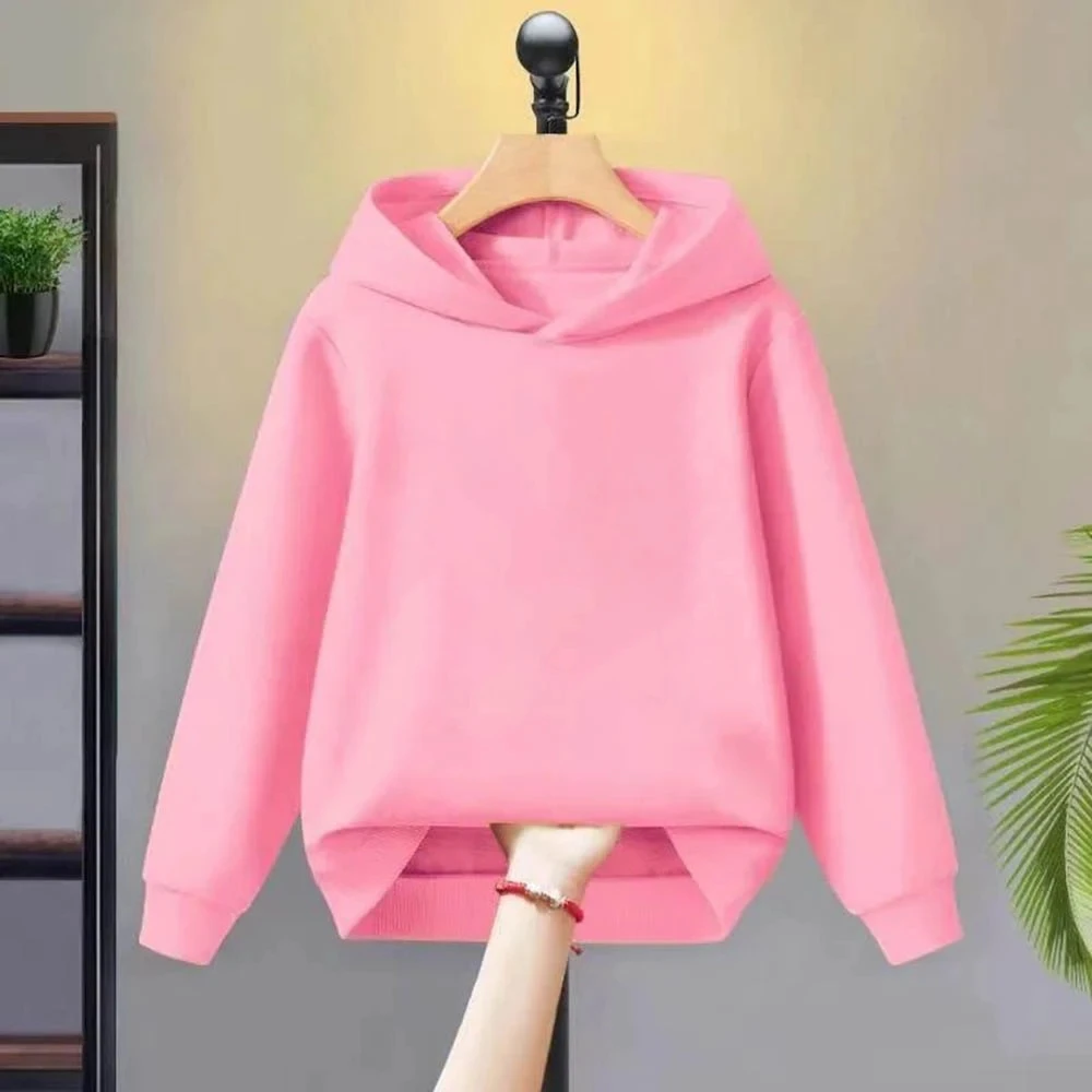 Kinder-Kapuzenpullover für Jungen und Mädchen im Alter von 3–12 Jahren |   Mehrfarbig in Rot, Rosa, Weiß und Schwarz |   Lässiges, vielseitiges Oberteil und Mantel für Kinder