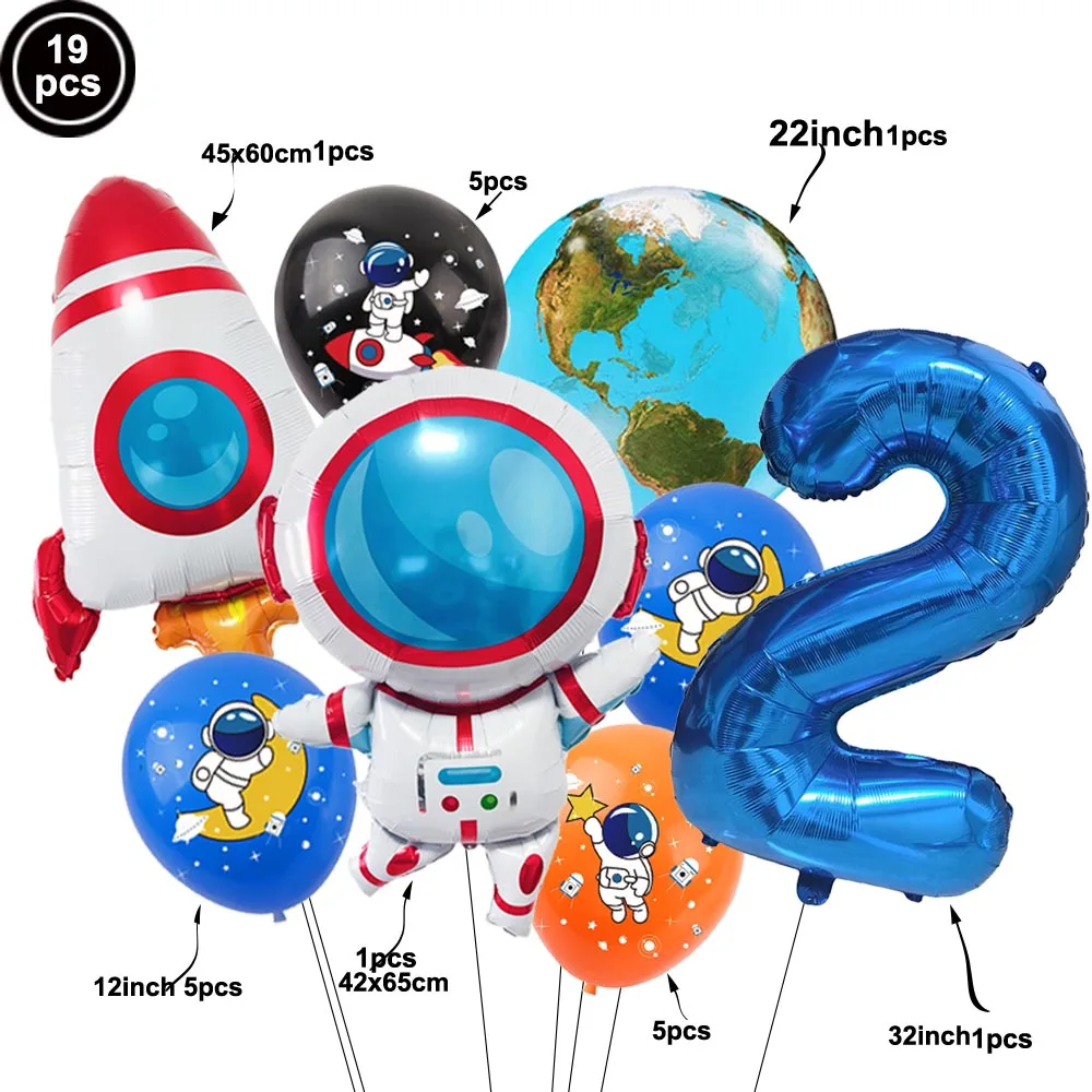 Blue Galaxy Space Party Supplies Tableware Disposable Plate Napkin Cup for Boy Baby Shower Astronaut Theme Birthday Decorations