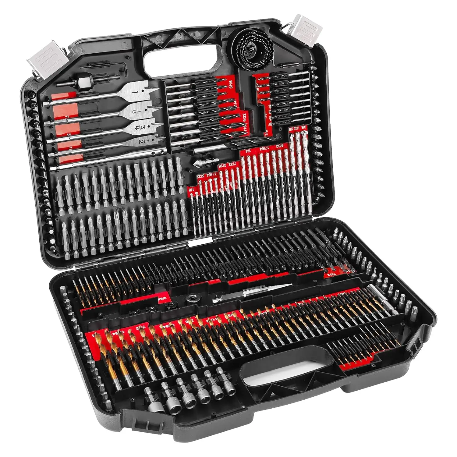 

246-Piece Drill Bit Set with Case for Wood, Metal, Masonry & Screwdriver Bits - All-in-One Tool Kit