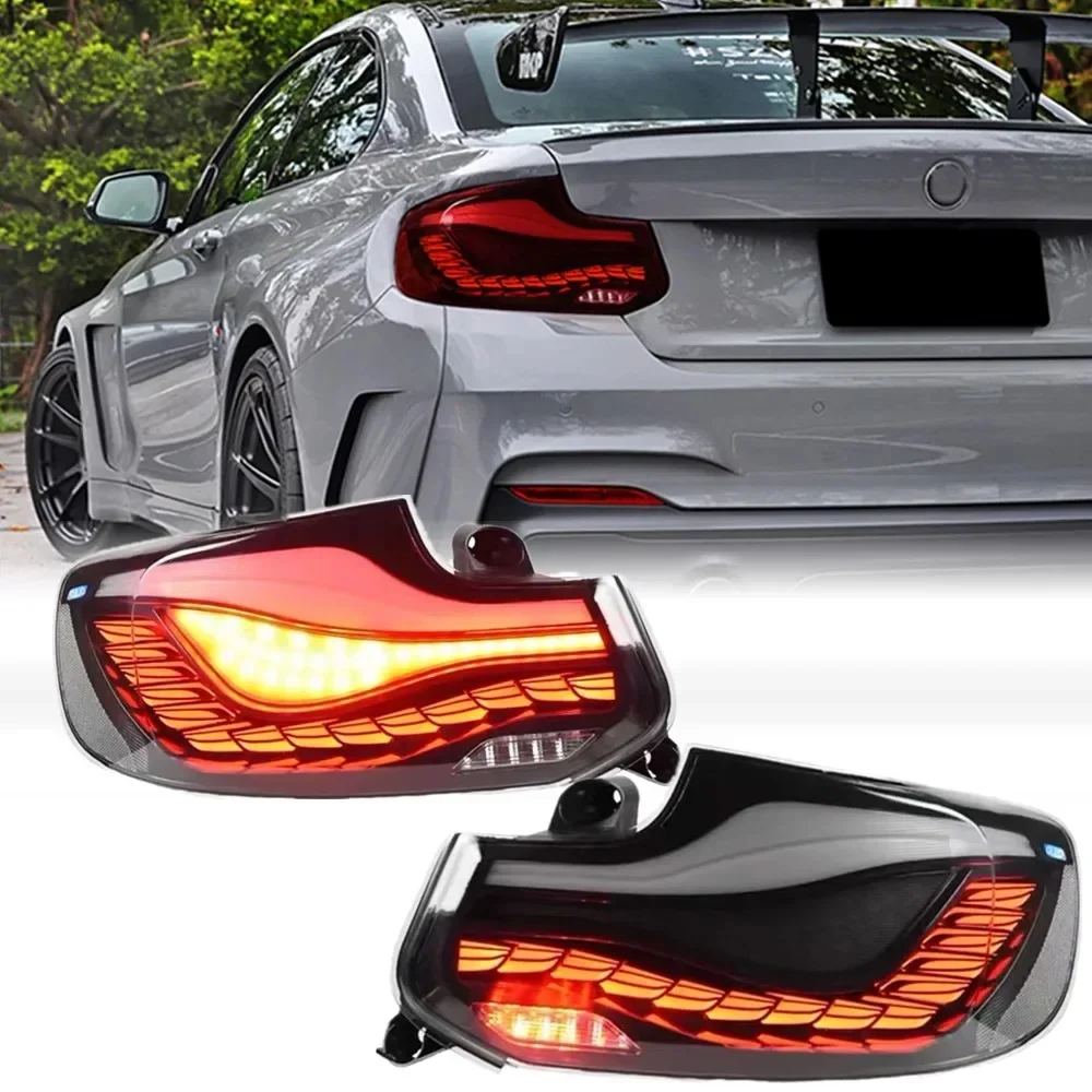 Pair LED Tail Lights For BMW 2 Series F22 F23 F87 2014-2021 M2 Rear Brake Reverse Tail Lamp Assembly Car Accessories