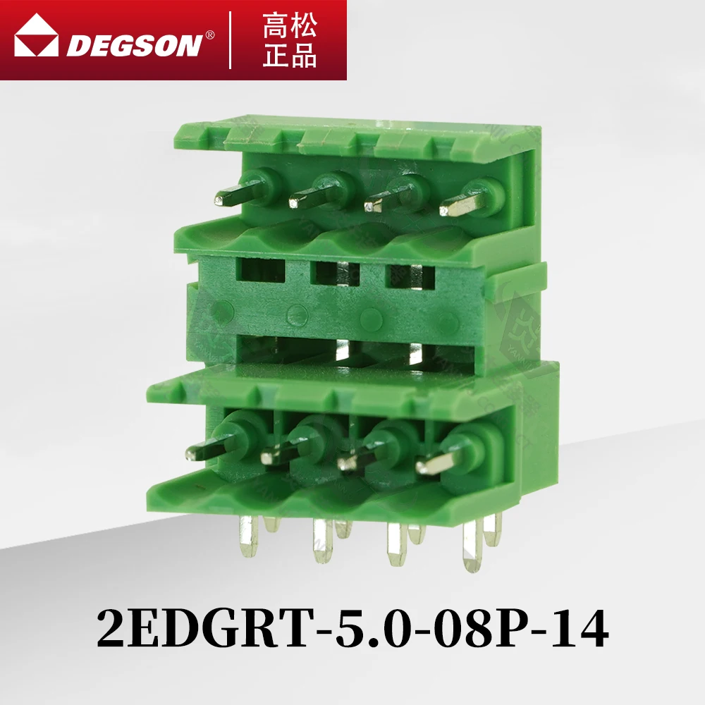 

10Pcs DEGSON 2EDGRT-5.0-5.08 Pluggable PCB terminal blocks Phoenix Contact MDSTB2.5-G KF2EDGRT 5.0mm 5.08mm 2PIN-12PIN 320V 10A