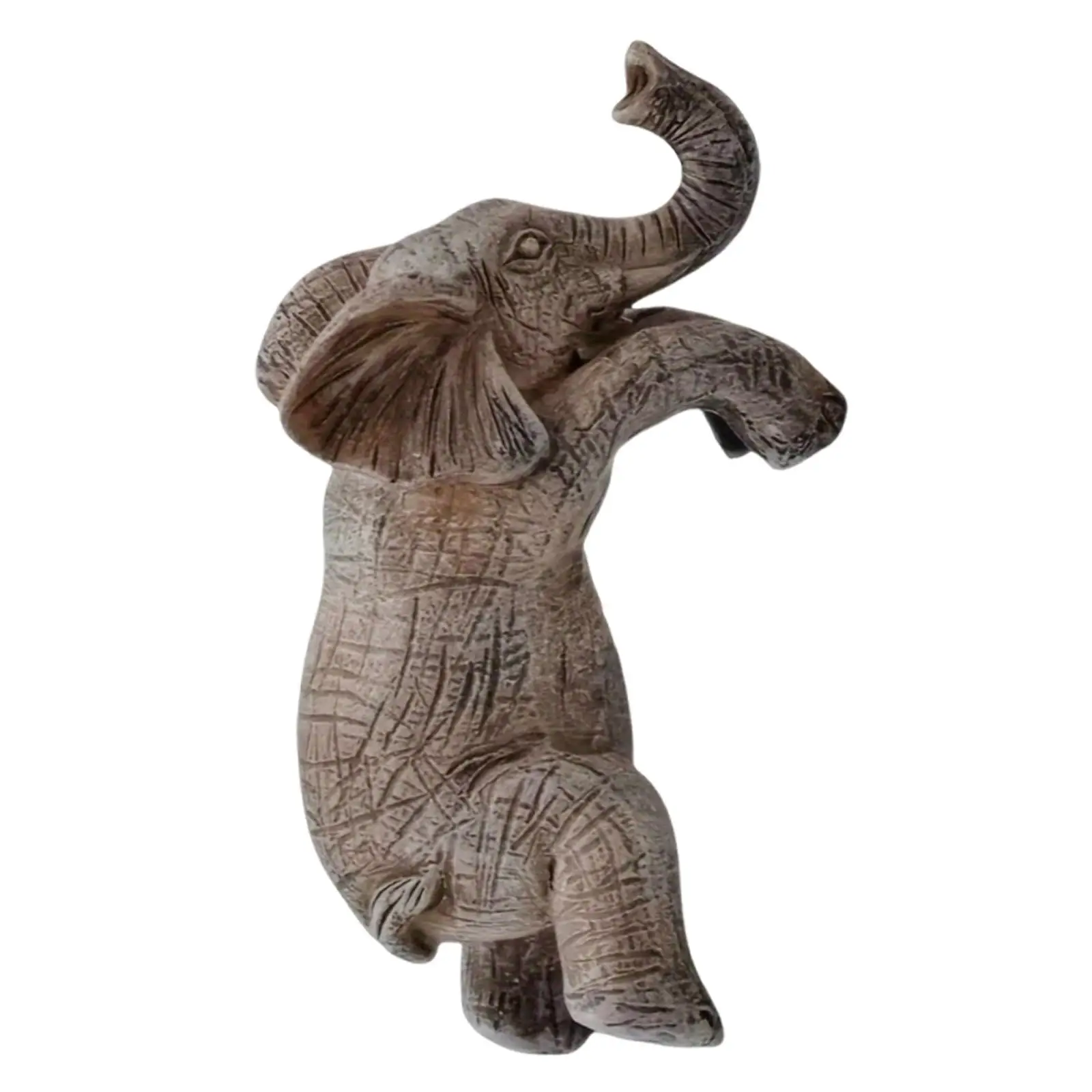 Elephant Plant Pot Hanger Decorative Resin Figurine Craft Flower Pot Hugger Hanging Elephant Statue for Fish Tank Patio Backyard