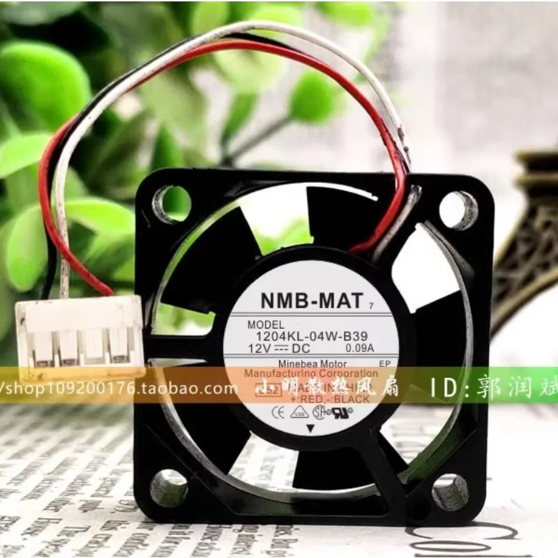 New Cooler Fan For NMB 1204KL-04W-B39 12V 0.09A 3CM 3010 3-wire Silent Cooling Fan 30*30*10MM