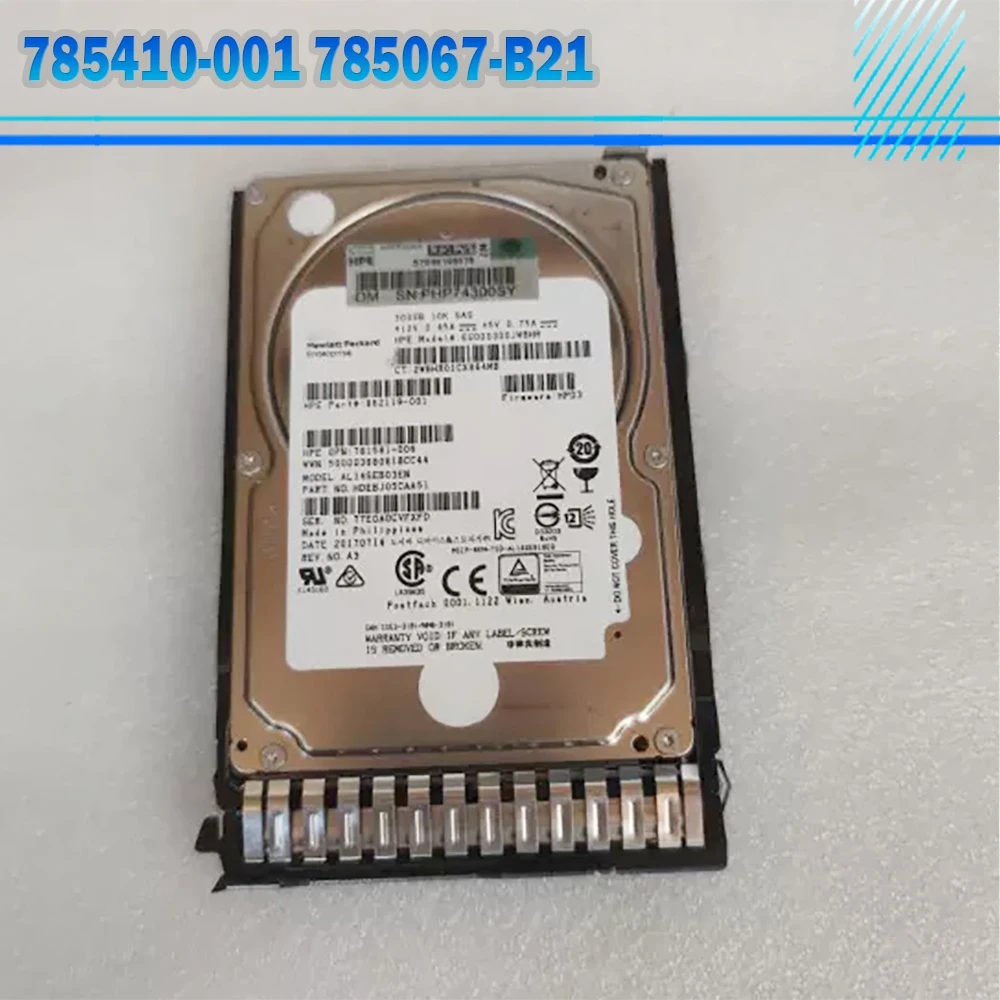 For HP 785410-001 785067-B21 300G 10K SAS 12G 2.5'' Server Hard Disk