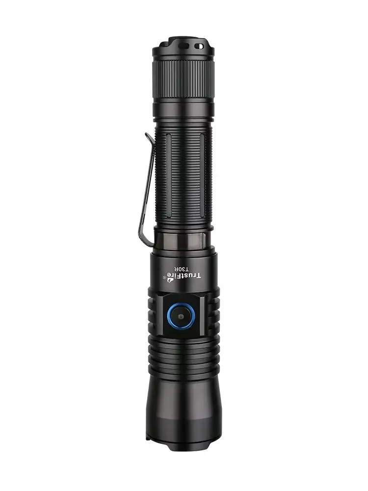 Trustfire T30R 1100M Taktische Taschenlampe 460 Lumen Laser Hochleistungs-LED USB-Taschenlampe 18650 Wiederaufladbare Selbstverteidigungs-Taschenlampe