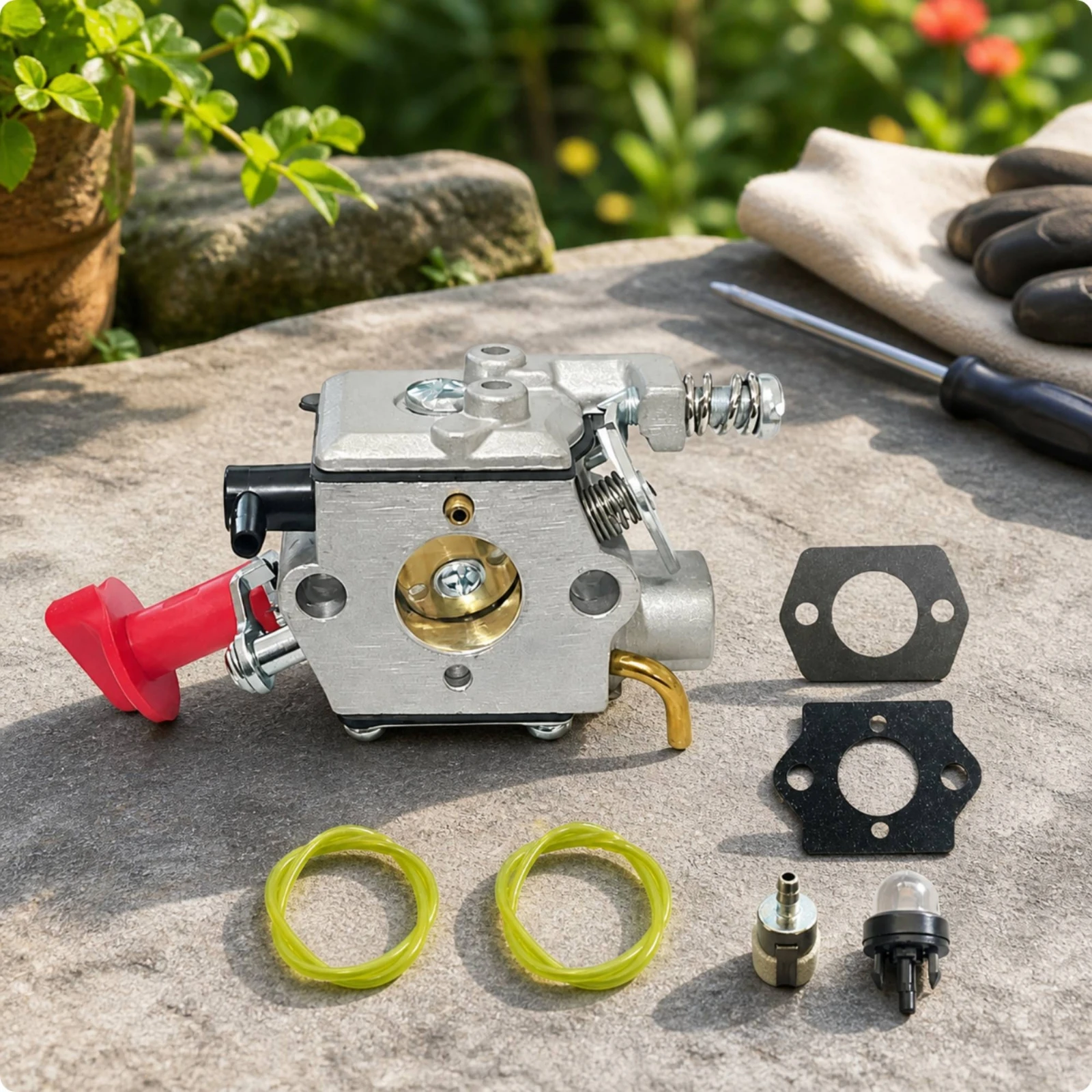 WT-1072 Replacement Carburetor Compatible Replacement Carburetor Engine Part Wear-Resistant Power Tool Component Long-Lasting