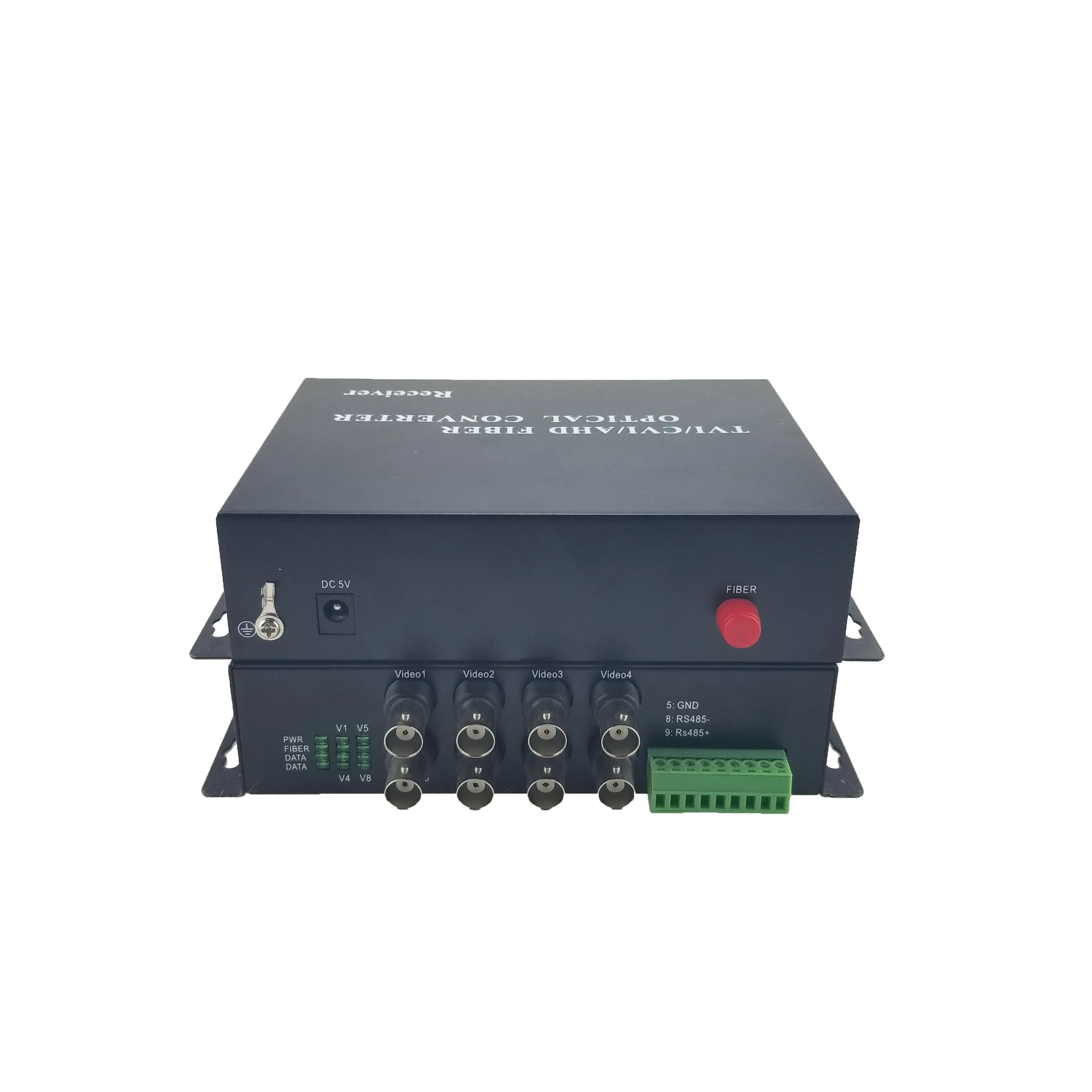 

In stock 1080P HD-CVI/AVI/AHD to Video Converter 8 Channel Fiber Optic to Video Converter