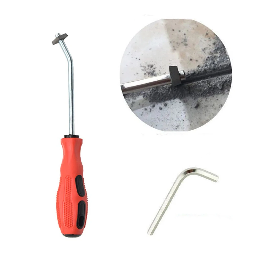 Wall Cement Clean Tungsten Gap Cleaner Home Renovation High-quality Alloy Precision Cleaning Reusable Ergonomic Handle