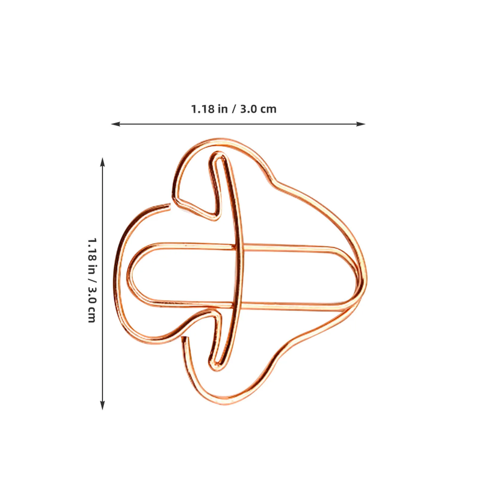 20pcs Metal Paper Clips Mushroom Shape For Office Home School Document Fixing Clips Multi-Use Practical Stationery Supplies