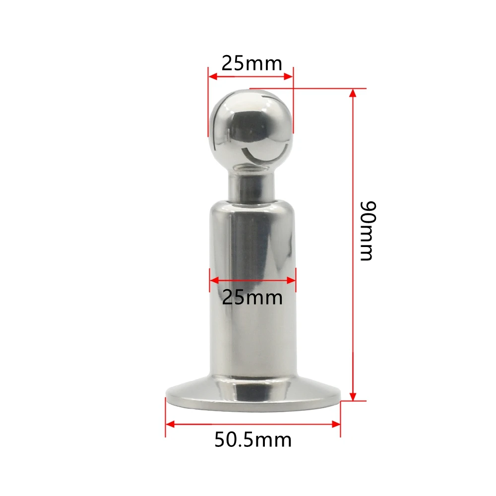 1 "1,5" 2 "2,5" drei Clip 304 316L Edelstahl Rotary Spray Reinigungskugel, geeignet für CIP kann selbstgemachtes Bier – Detail 5