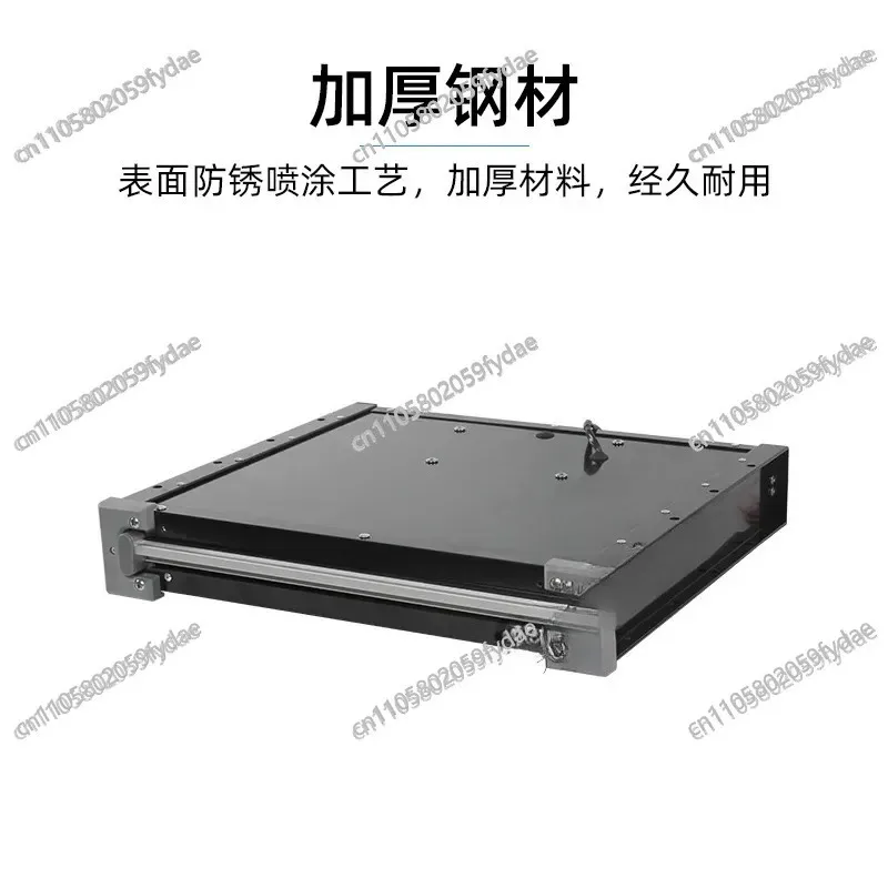 RV Flat Push Step Single Layer Shrink Step Trailer on The Car Welcome Aluminum Alloy Electric Folding with Light Pedal