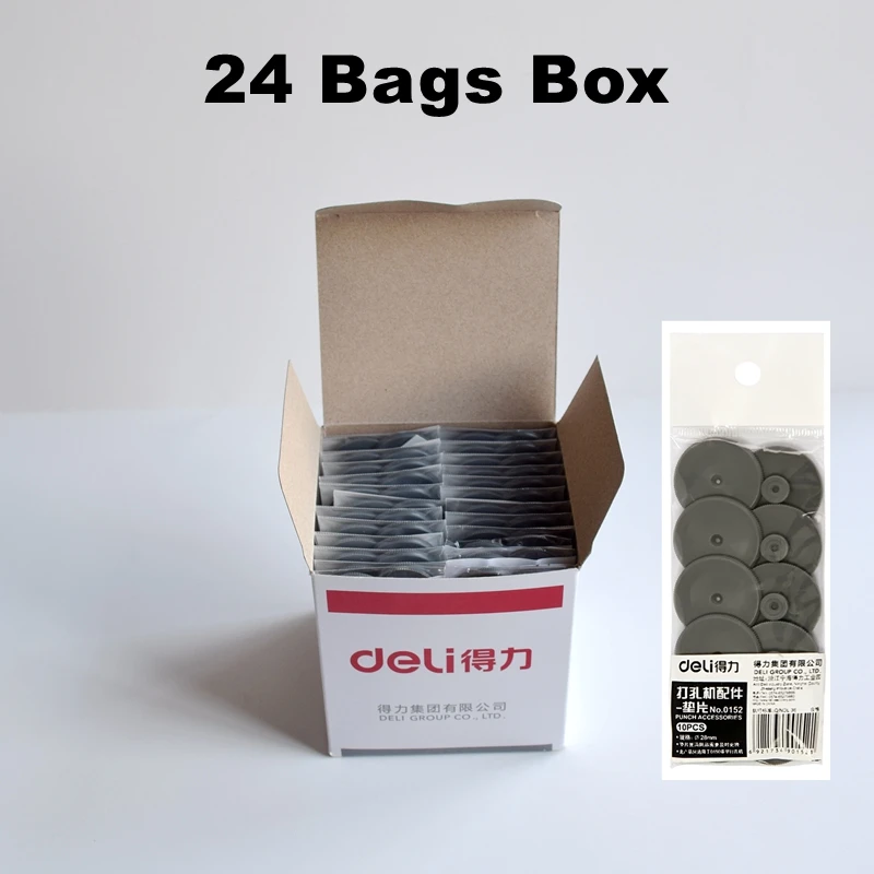10 stuks/zak Deli 0152 Heavy-Duty perforatiepakkingsaccessoires voor Deli 0150/0130 perforatoren - Duurzame pakking voor kantoor- en industrieel gebruik