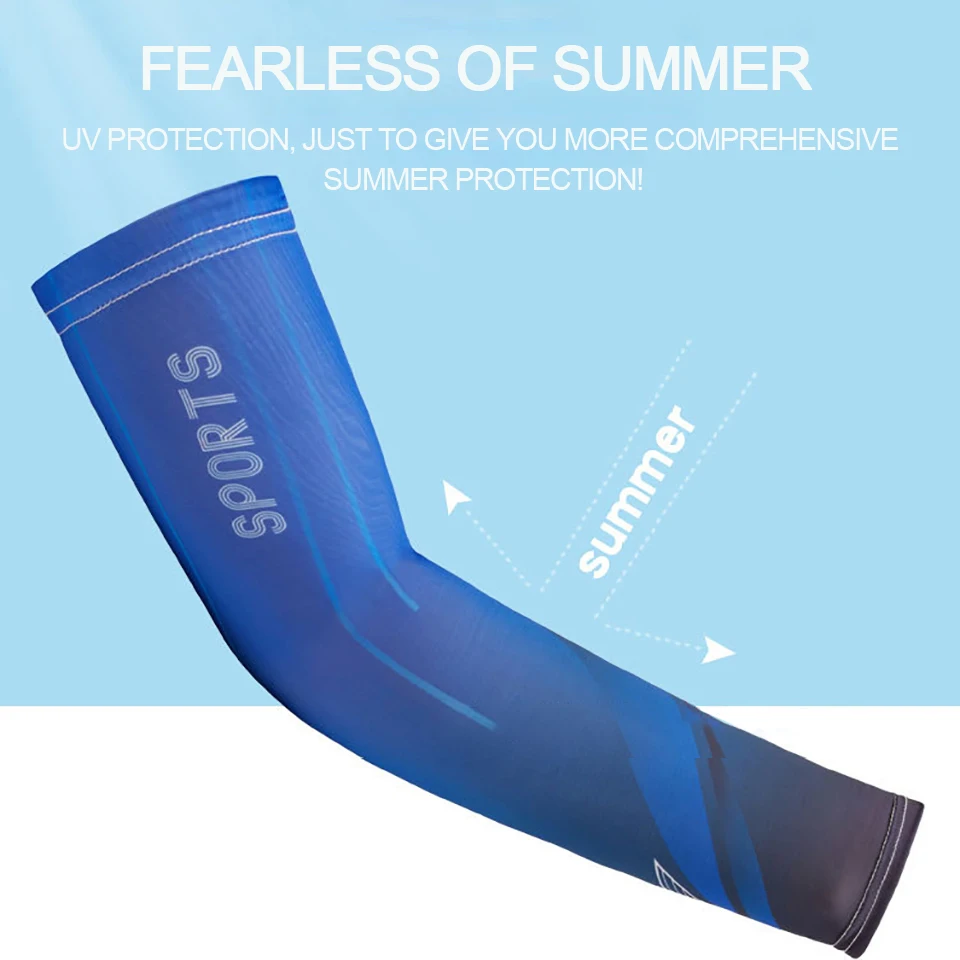 GTUBIKE Summer Arm Sleeves UV Protection Men Women Cycling Driving Dynamic Breathable Arm Cover Elastic Hiking Sports Ice Sleeve