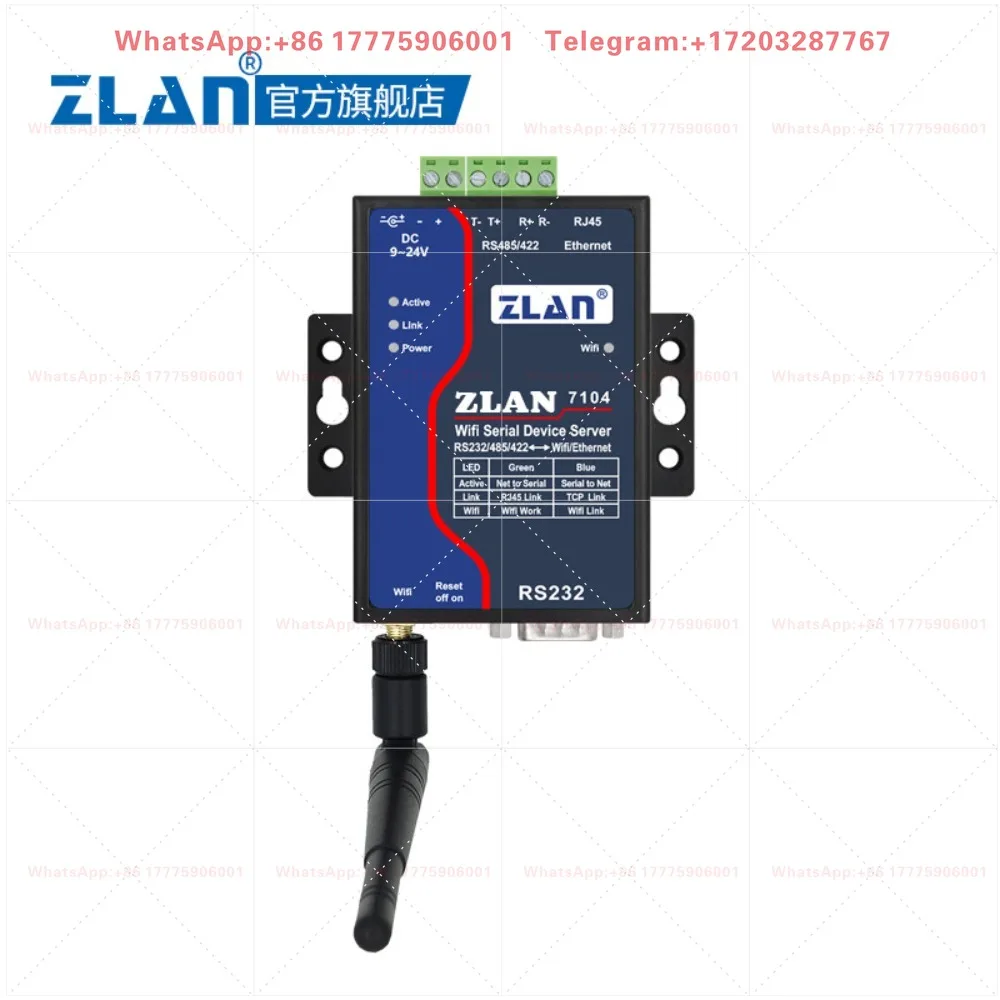 [ZLAN] Serial port to wireless rs232/485/422 to wifi Serial port server to wifi/RJ45 network port transparent communication