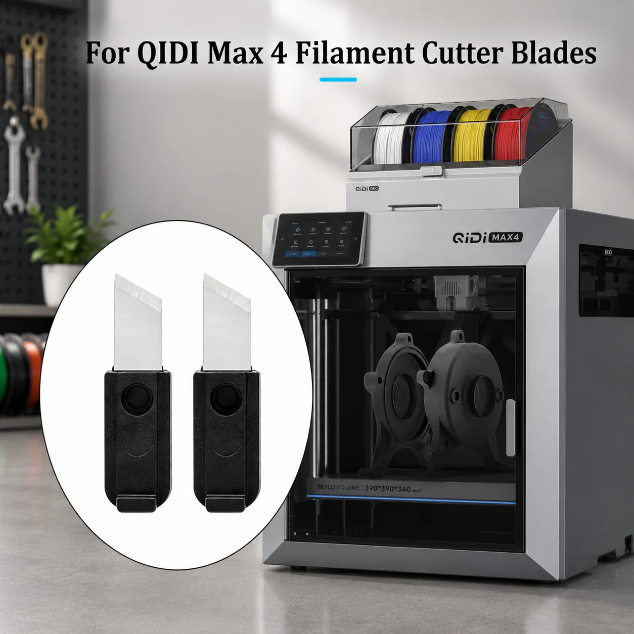 QIDI Max 4 High Hardness Cutting Knife, Durable Replacement Cutter Blade Original 3D Printer Repair Accessories