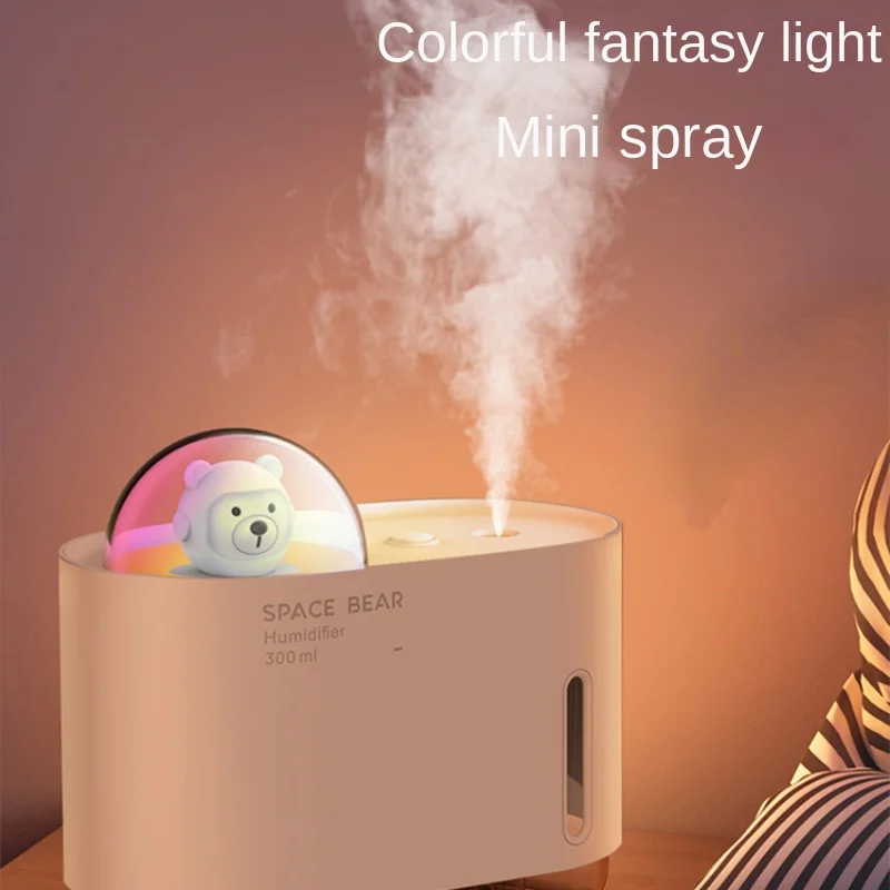 Usb aromatherapy small luminous purifying air dormitory office desk office desk home bedroom mute spray portable mini humidifier