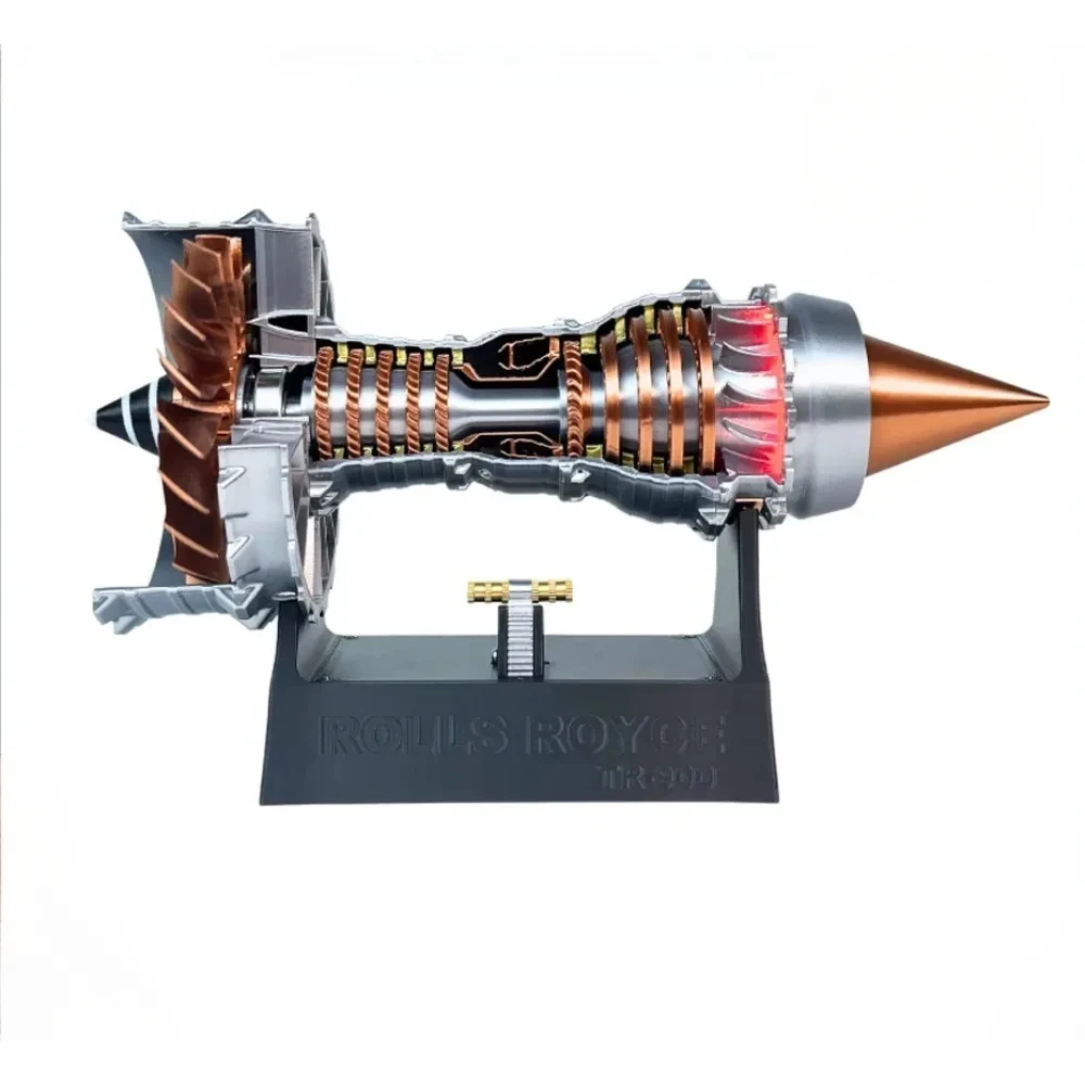 TR900 Super Turbofan Engine Model Kits  Function Fan Brushless Motor Electric Buffer 3D Printing Process Boutique Collection Toy