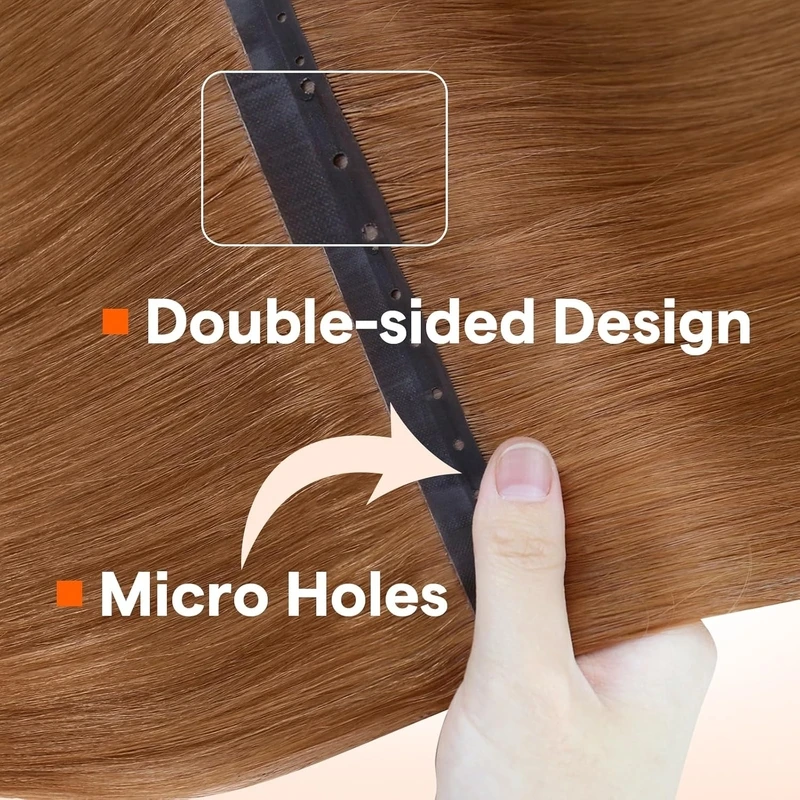 Full Shine 100 Grams Butterfly Weft Hair Extensions Human Hair Invisible Pu Hole Weft Extensions Highlight Genius Weft Hair