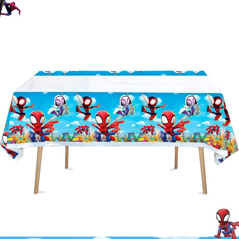 Máscara de Spidey para decoración de cumpleaños, pegatinas de favores de fiesta, vajilla Spidey y sus amigos, suministros para Baby Shower, regalos,