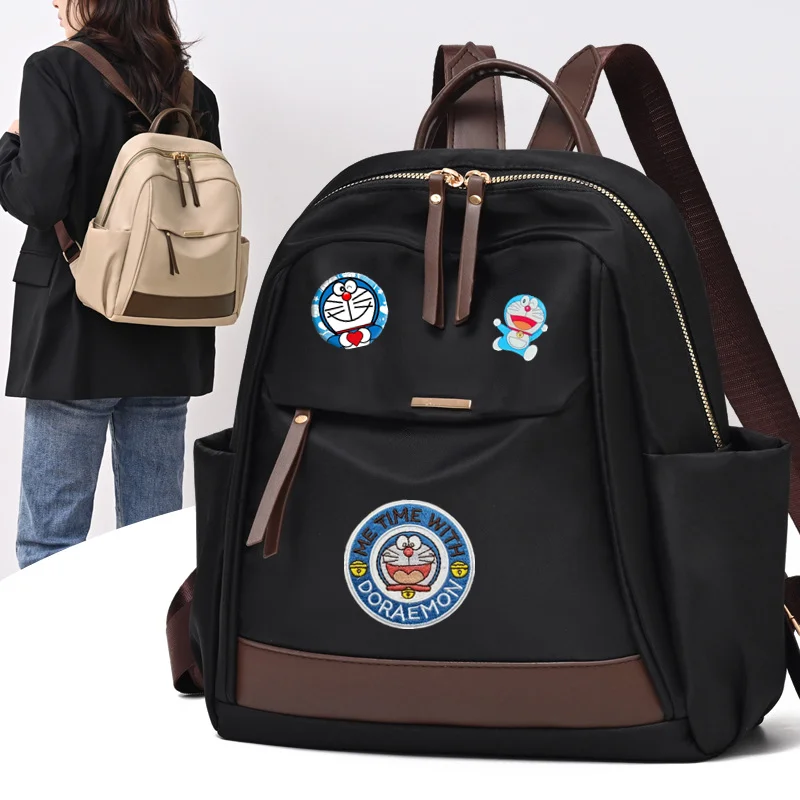 Robot Cat Backpack Doraemon Nylon New Fashion Student Backpack Women Leisure Doraemon big Capacity Schoolbag Travel Shoulder Bag