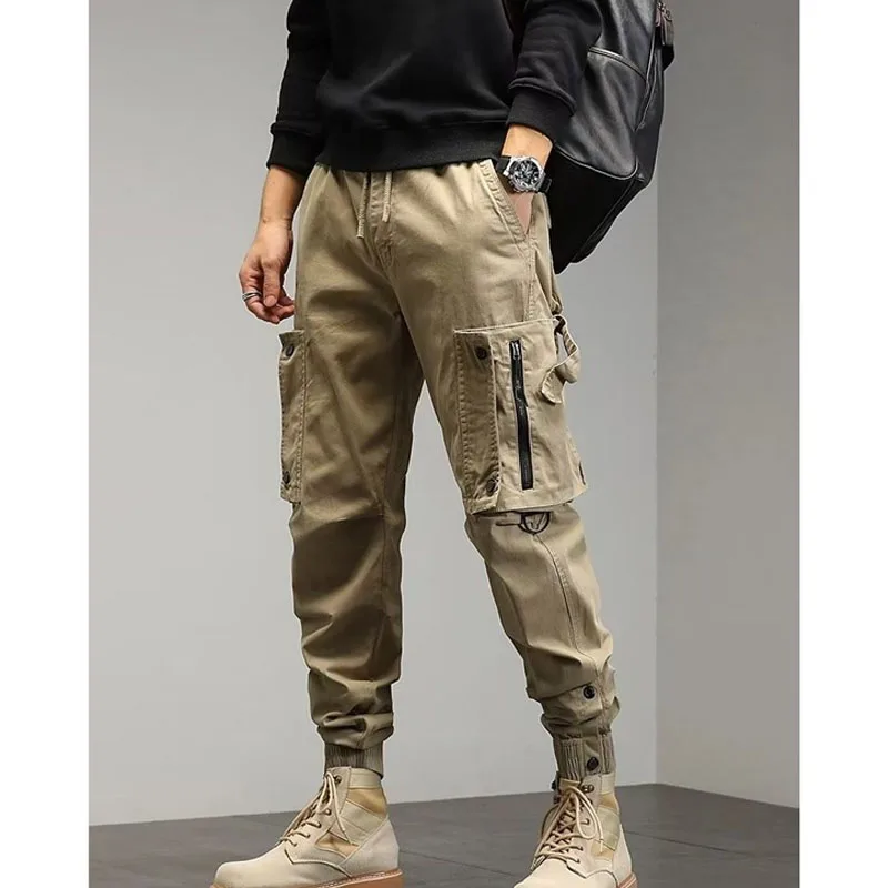Neue Frühlings-und Herbst modemarke japanische Retro High Street Straight Leg lose und vielseitige schöne Herren Workwear Hosen