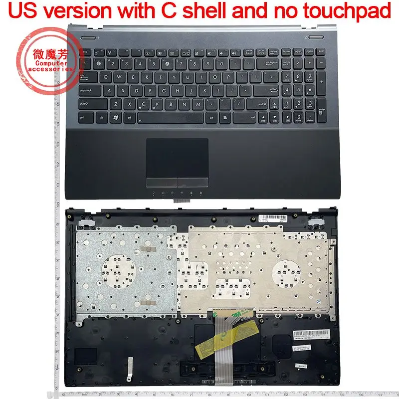 

US FOR ASUS U56 U56E U56E-BBL6 U56E-EBL8 U52 U52F U52Jc U53 U53F U53Jc U53SD laptop keyboard With C shell Black New English