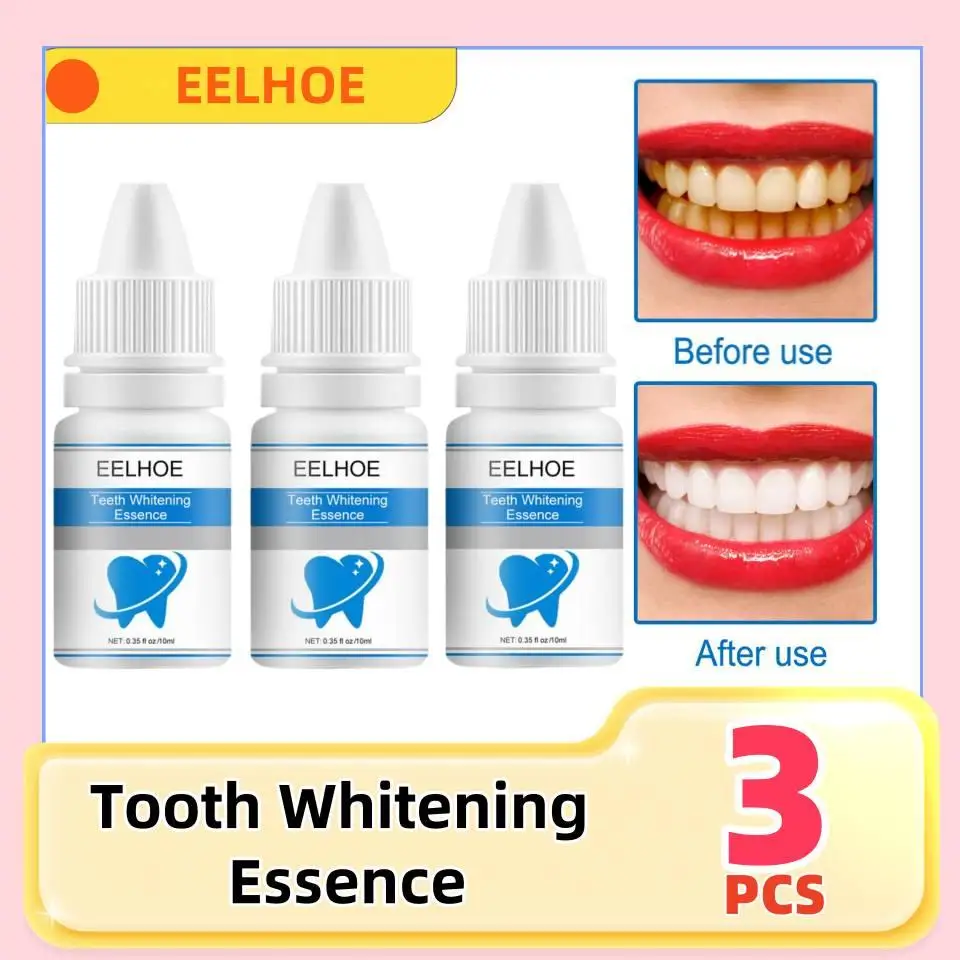 

3Pcs EELHOE Cleaning Tooth Whitening Essence Effective Remove Plaque Yellow Teeth Stains Removal Fresh Breath Tooth Essence