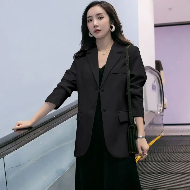 인터넷 셀럽 스몰 수트 자켓 여성 2025 봄 가을 신상 한국 버전 캐주얼 여성용 만능 수트 스몰 자켓