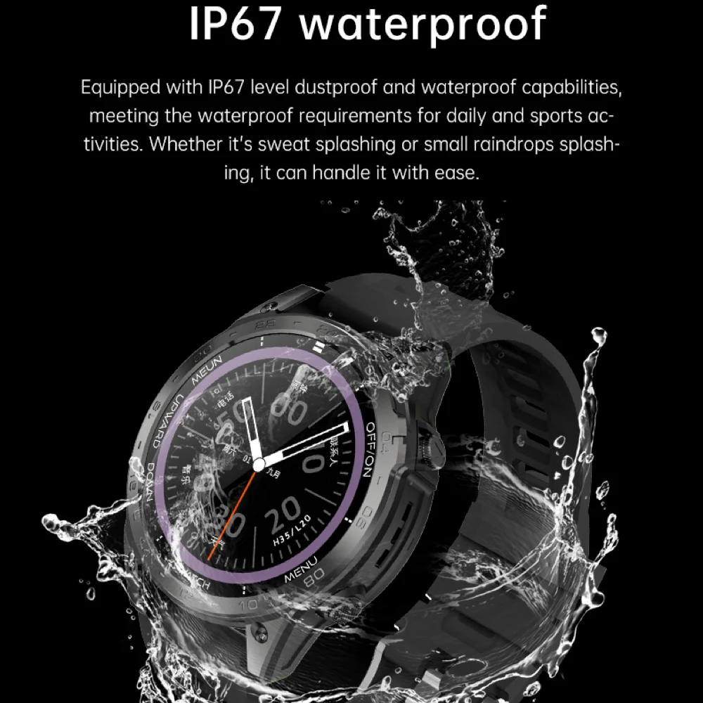 

24H Health Monitoring Smartwatch Waterproof Blue Tooth Call Smart Watch NFC Heart Rate Weather Clock Password Lock Screen Music