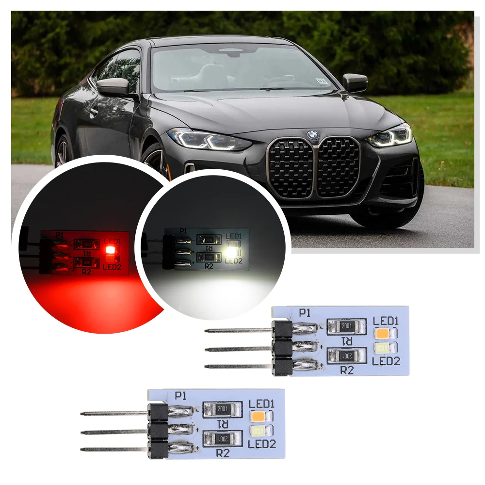 2PCS LED Rear Pillar Light B-Pillar upgrade Ambient Lighting for BMW 4 7 Series F32 F33 F36 F01 F02 F87 Interior Light