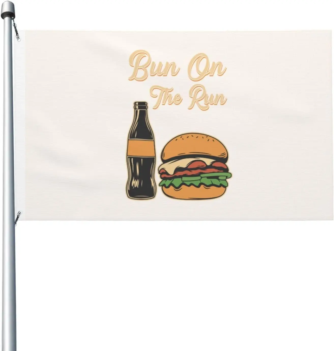 Flagicts 100% Polyester Bun On The Run Flag