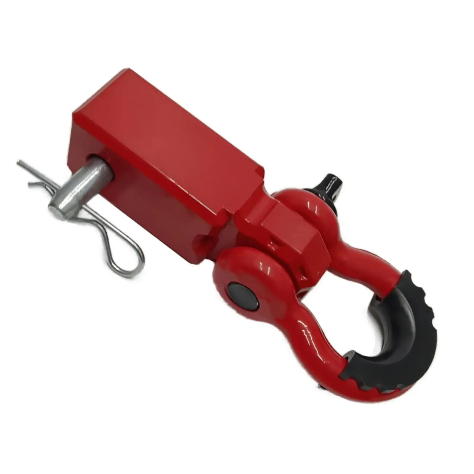Off Road Trailer Hitch Arm Recovery Point Adapter with Latch Pin for SUV Pickup Towing Straps and Chains