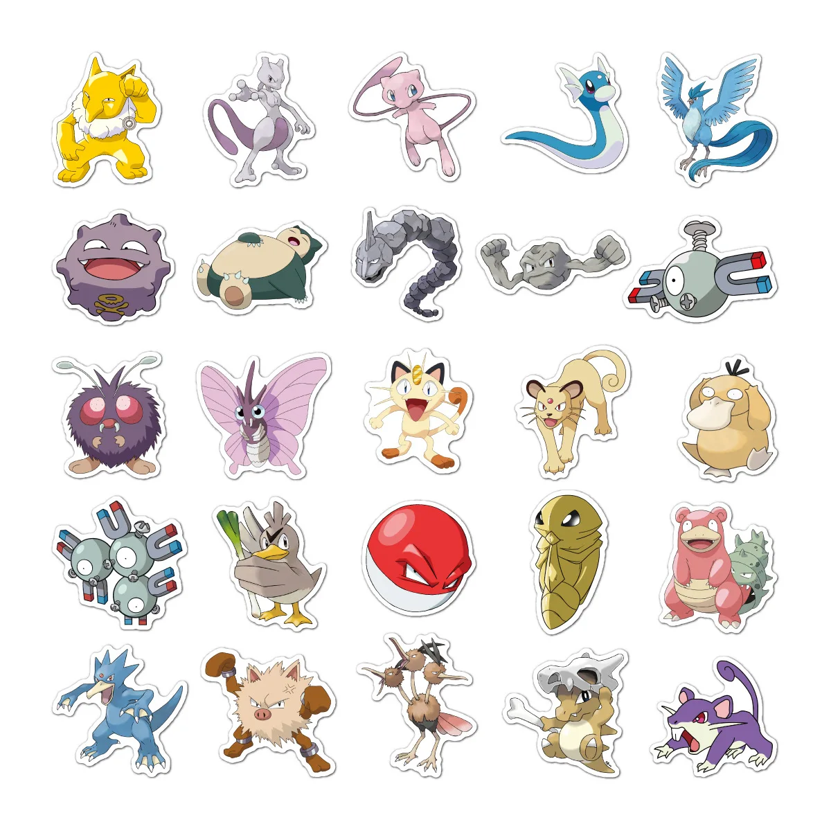 100pcs Pokemon Sticker Pack Waterproof Anime Stickers Cute Laptop Skin Kawaii Packaging DIY Phone Case Handbook Stationery