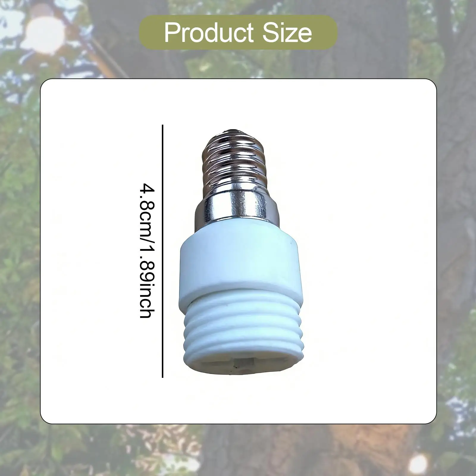 2Pcs Bulb Base Conv…