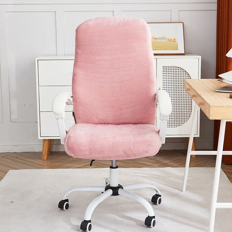 1PC Velvet Office Chair Cover High Elastic Computer Chair Covers Spandex Desk Funda Silla Escritorio Seat Slipcovers Gaming Room