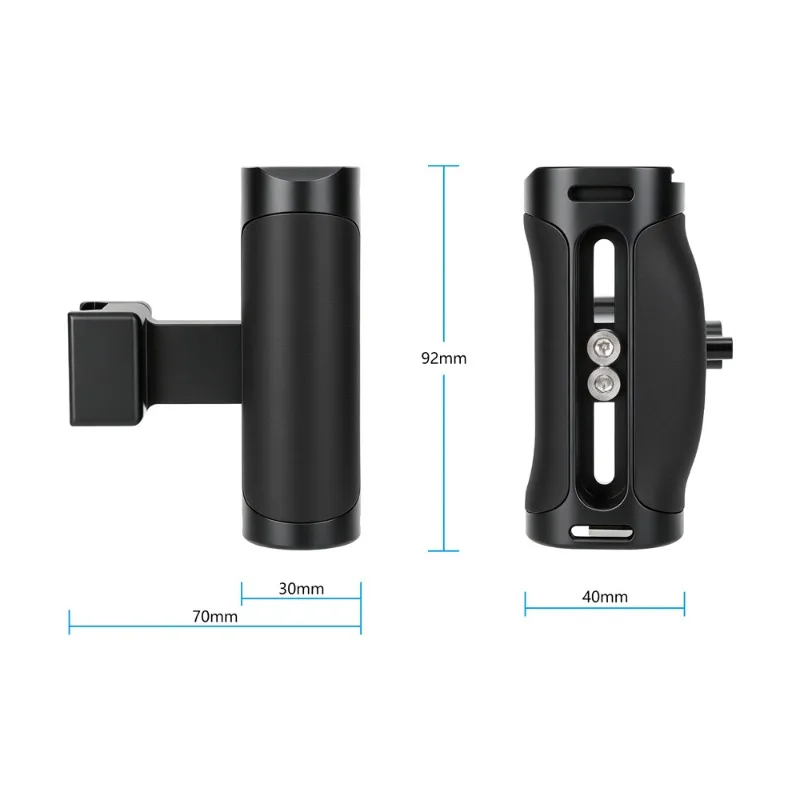 For Camera Cage NATO Rail Side Handle Silicone Non-slip Hand Grip Photography Accessory