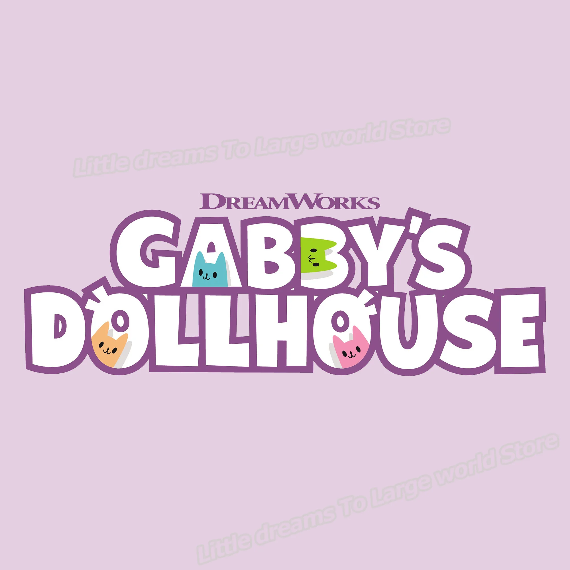 Anime Gabby Dollhouse Patches para Roupas, Remendo de Transferência Térmica, DIY Badge Decoração Applique, Gato Adesivos, Bebê Menina