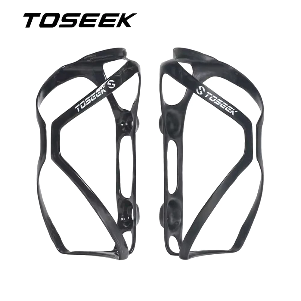 

TOSEEK Сверхлегкая клетка для бутылки с водой из углеродного волокна UD, держатель для велосипедной бутылки, детали для велосипеда, подходят для бутылки диаметром 65 мм