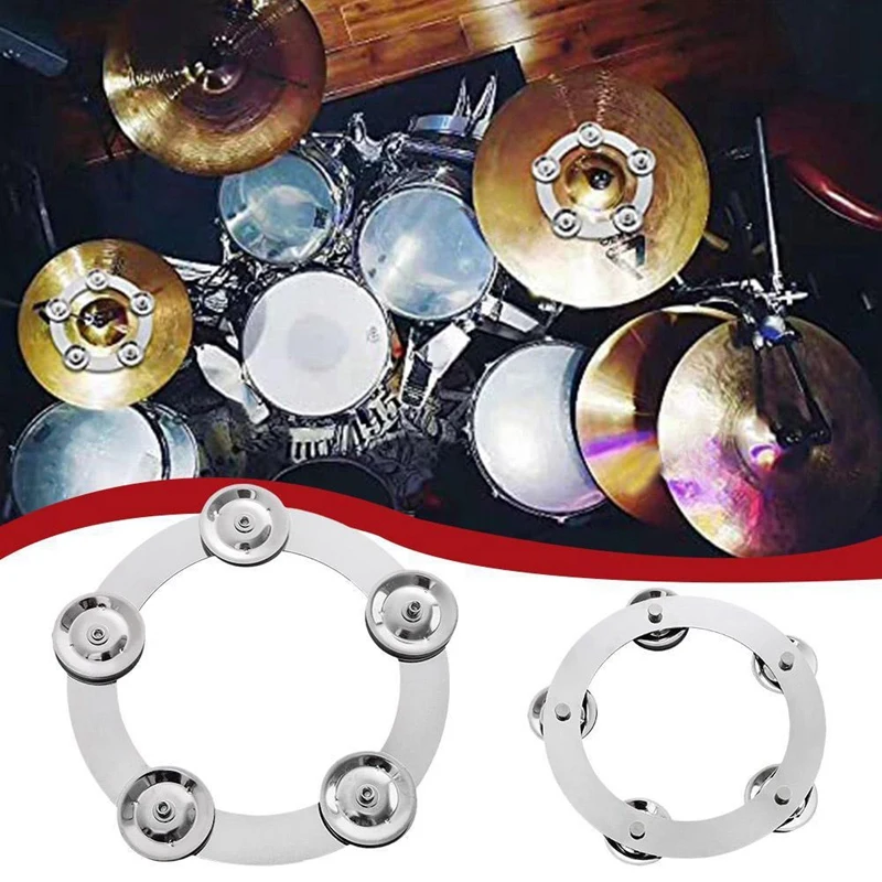 Musical Instrument Accessories Drum Cymbals Drum Hi Hat Tambourine Steel Bells Percussion Jazz Drum Instrument Accessories