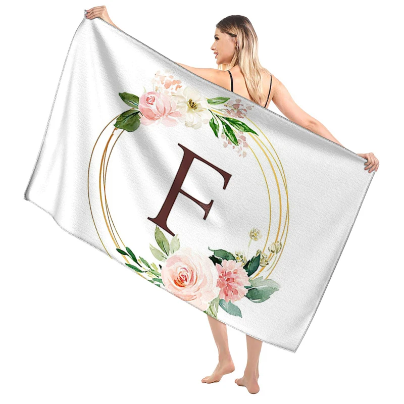 Bathroom Bath towel for adults sauna Large beach towel Gym towel Large hotel woman shower quick drying microfiber simple letter