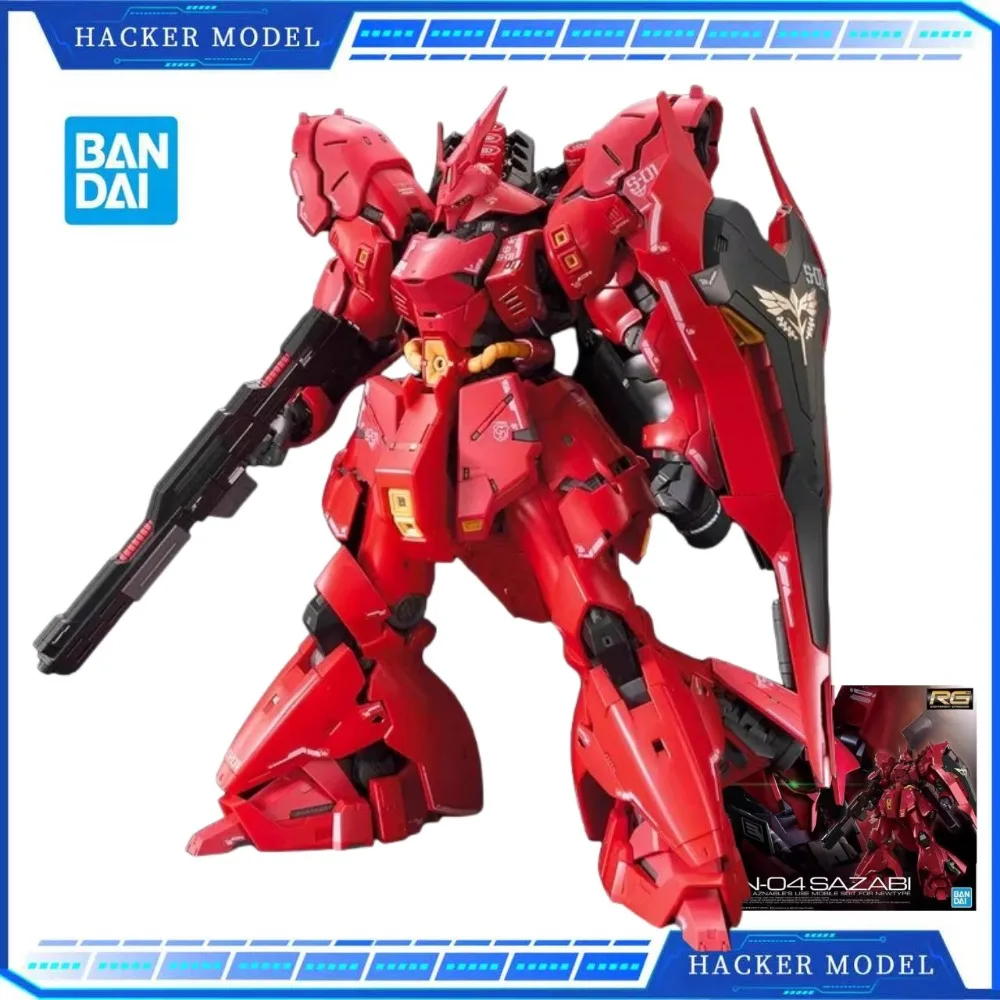 

Bandai Genuine MSN-04 SAZABI Gundam RG Anime Figure Robot Periphery Collectible Assembly Model Toys Ornaments Gifts Children Boy