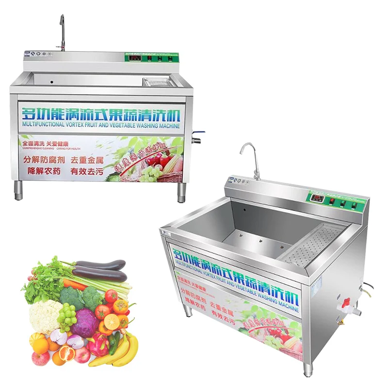 

Large Automatic Ultrasonic Vegetable Washing Machine Commercial Restaurant Bubble Ozone Fruit Vegetable Washing Machine