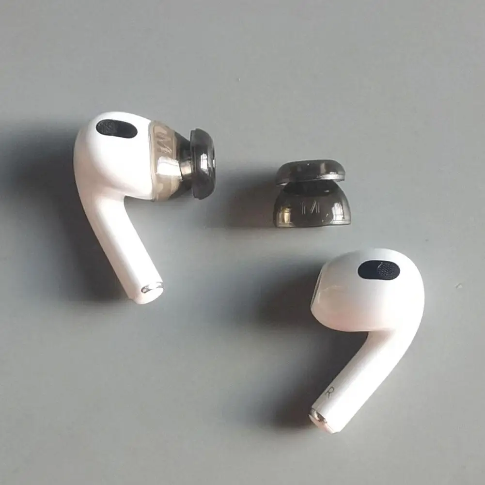 Anti Slip Silicon For Apple AirPods 4 Ear Tip Physical Noise Cancelling Headphone Covers Replacement Earbud Cap Eartips ﻿