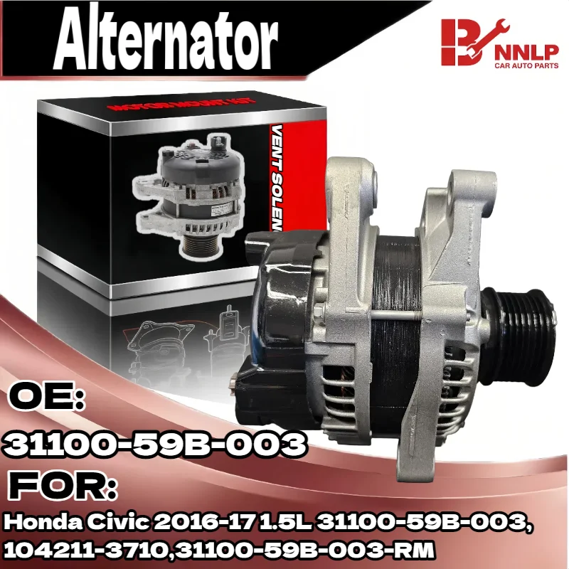 

Для генератора переменного тока Honda Civic 1.5L 2016-2017 135A 104211-3710 210-0889 21237