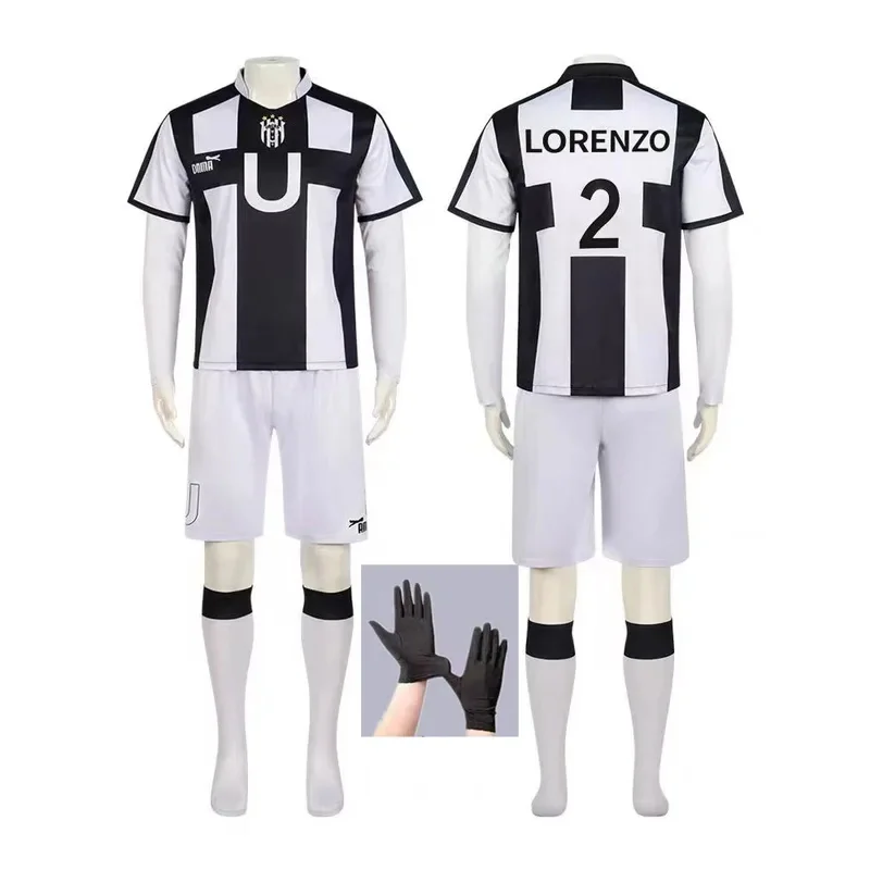 ليلي 123XXS-XXL الأزرق قفل مانغا أنيمي نيكو بارو أيكو ساندو سنافي لورينزو أريو تأثيري حلي شعر مستعار روز صافي زي كرة القدم H