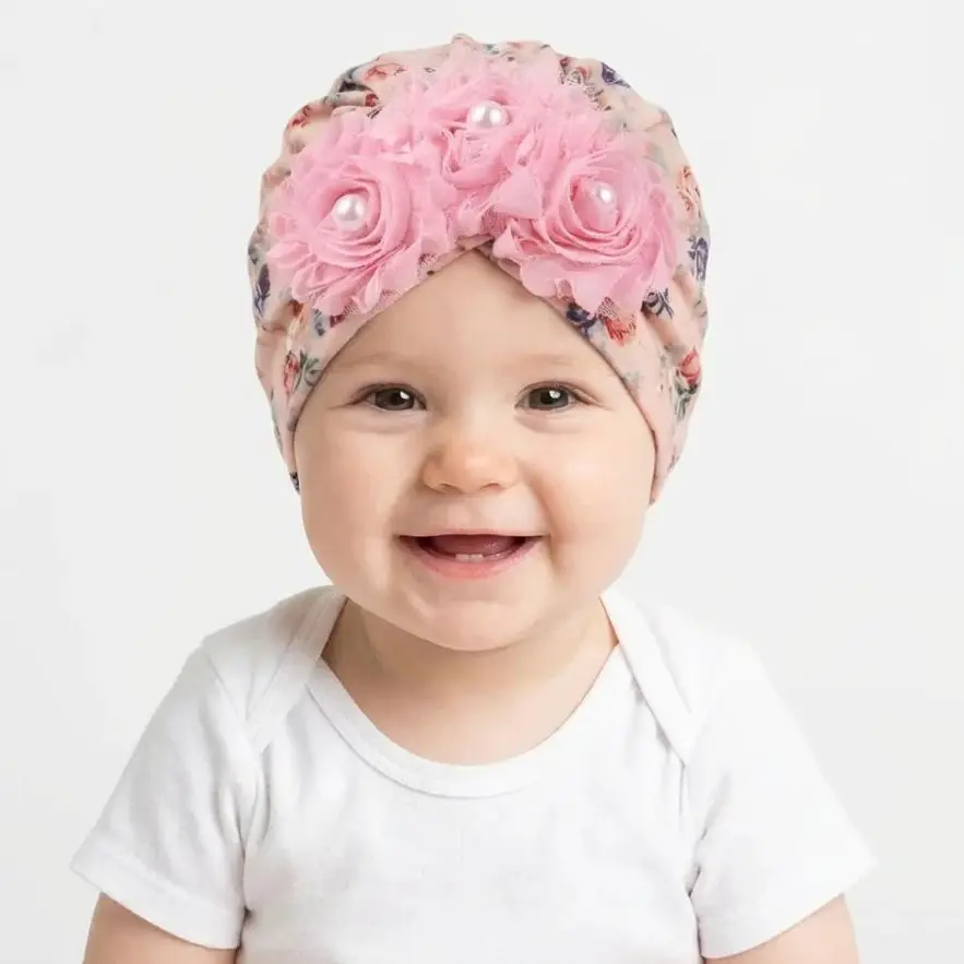 Baby Girls Boys Hat Turban Soft Newborn Infant Cap Beanies H
