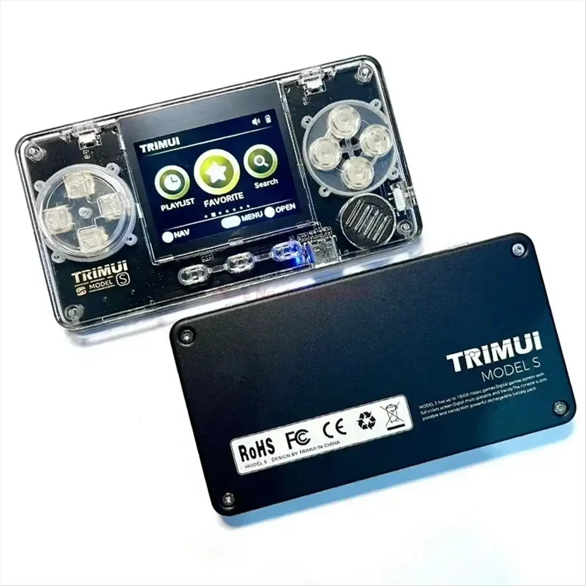 A14G  Model S Handheld Game Machine 2 Inch Ips Screen Extremely Compact Nostalgic Handheld Card Machine(Silver)