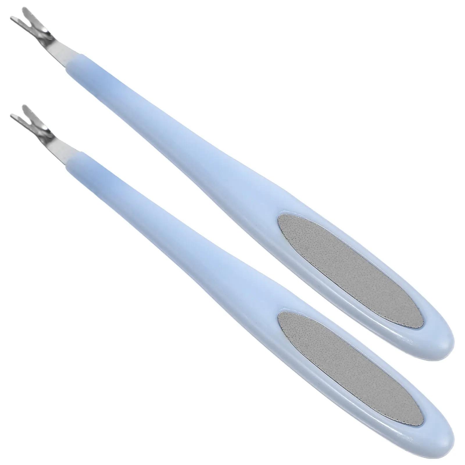Nail Manicure Pedicure File Files Tool Halloween Christmas Cuticle Pusher Tools Dead Skin Removal Tool Nail Art Practice 2PCS