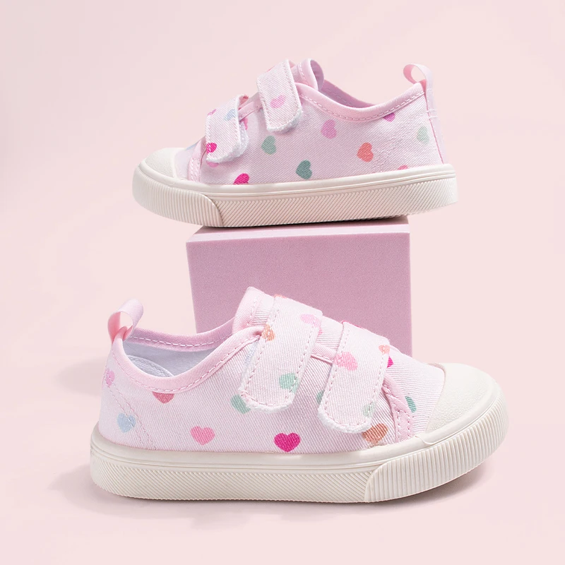 

EDUBA, весна 2024, новые детские парусиновые туфли на мягкой подошве с двойными ремешками на липучке, нескользящая подошва для мальчиков и девочек EKC5310