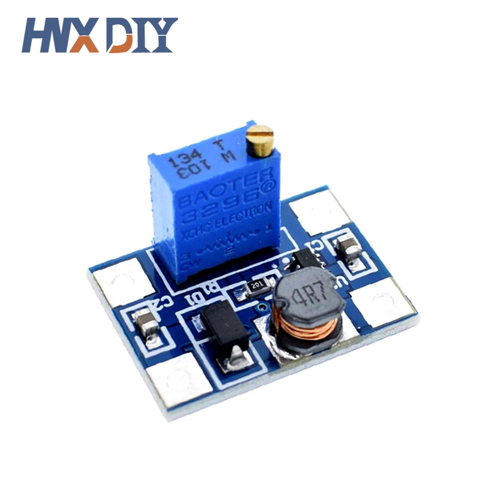 10pcs DC-DC SX1308 Step-UP Adjustable Power Supply Module DC DC Step Up Boost Converter Adjust Power Supply 2-24V to 2-28V 2A